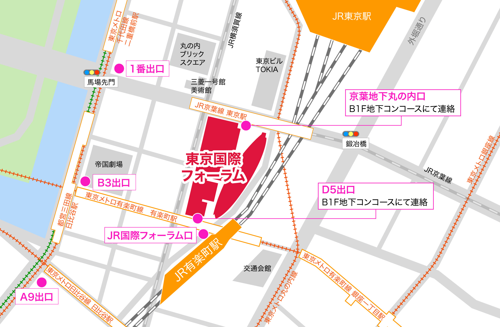 東京国際フォーラ地図