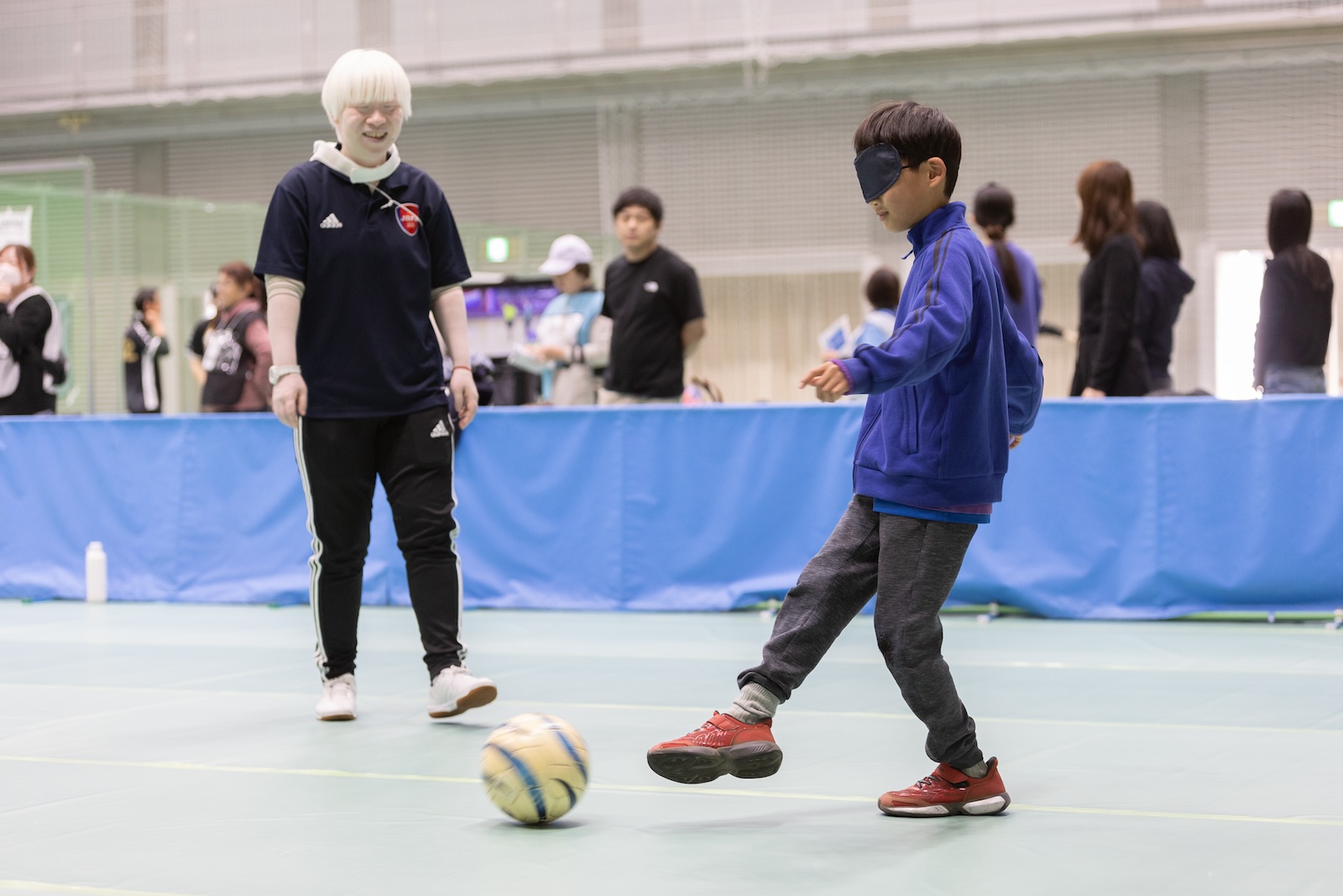 画像:ブラインドサッカー®体験