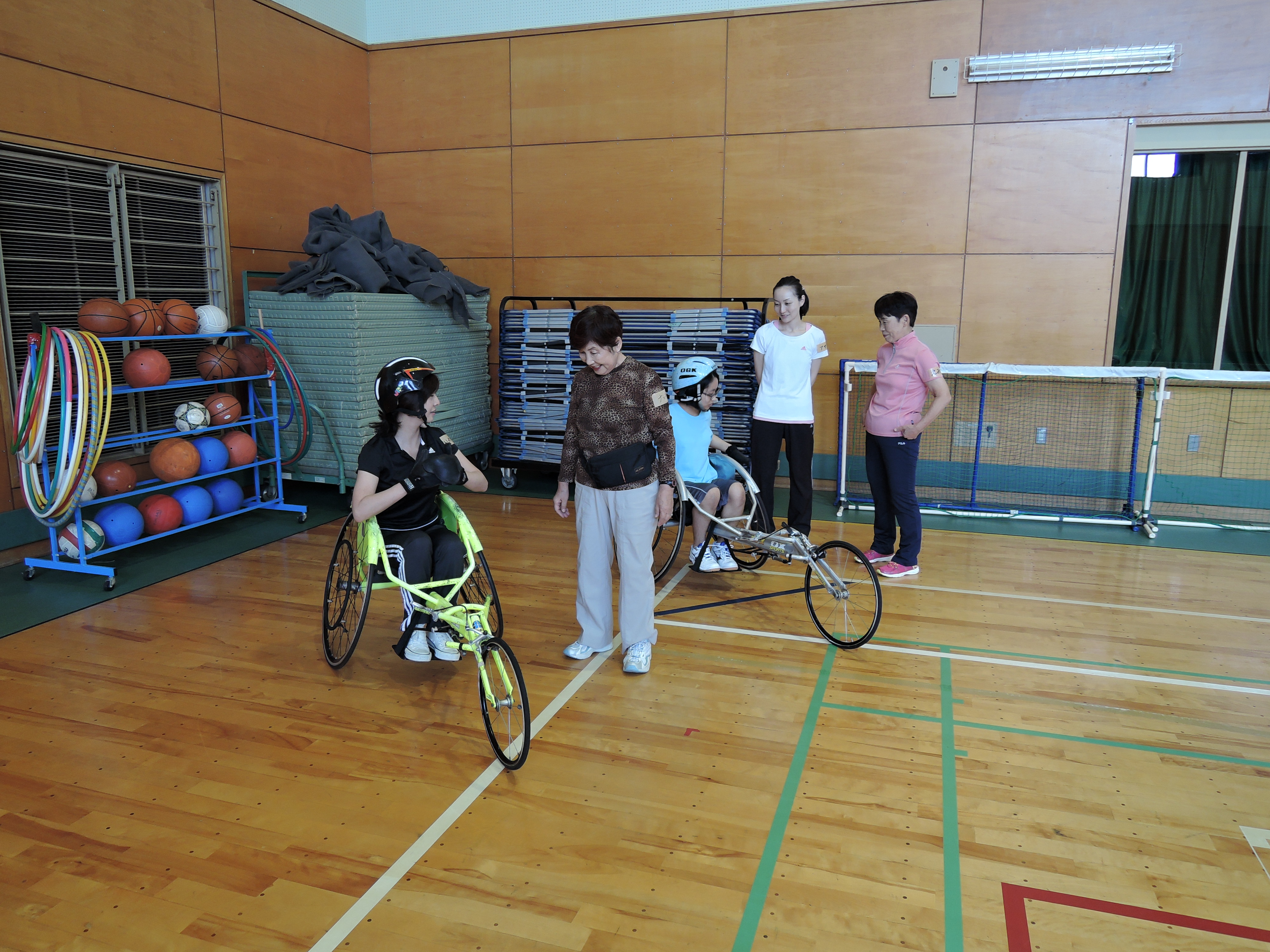 DSCN7092 - スポーツボランティア入門講習会「スポーツ用車いすに乗ってみよう！」